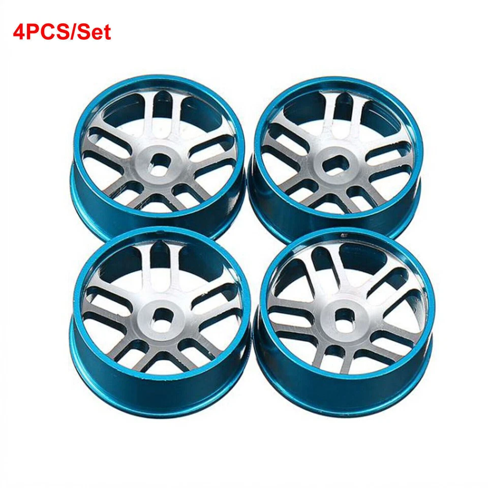 4pcs Metal Wheel Hubs Rims Set for Kyosho MINI-Z AWD Wltoys K989 k969 K979 Model - Image 1 of 4