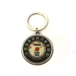 Portachiavi Vintage Porta Chiavi Auto di FIAT 500 Epoca Metallo Contachilometri - Foto 1 di 2