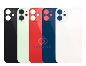 Scocca Posteriore Vetro per Iphone 12 BIG HOLE Foro Largo Cover Back Batteria - Picture 1 of 1
