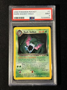 PSA 9 MINT Dark Golbat 7/82 HOLO RARE Team Rocket Graded Pokemon Card