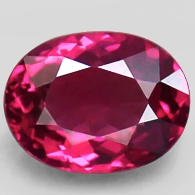 1.50CT RHODOLITE GARNET RICH PINKS WITH MAGENTA OVAL RARE GEMSTONE (MOZAMBIQUE) - Image 1 of 4