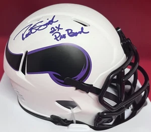 ROBERT SMITH SIGNED MINNESOTA VIKINGS MINI HELMET BAS BECKETT 2 W/ 2X PRO BOWL - Picture 1 of 3