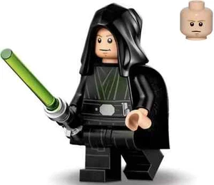 LEGO Star Wars Luke Skywalker Minifigure Jedi Black Hood 75324 Dark Trooper - Picture 1 of 1