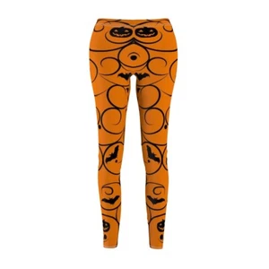 Halloween Women's Cut & Sew Casual Leggings, Halloween Spooky Leggings for women - Picture 1 of 4