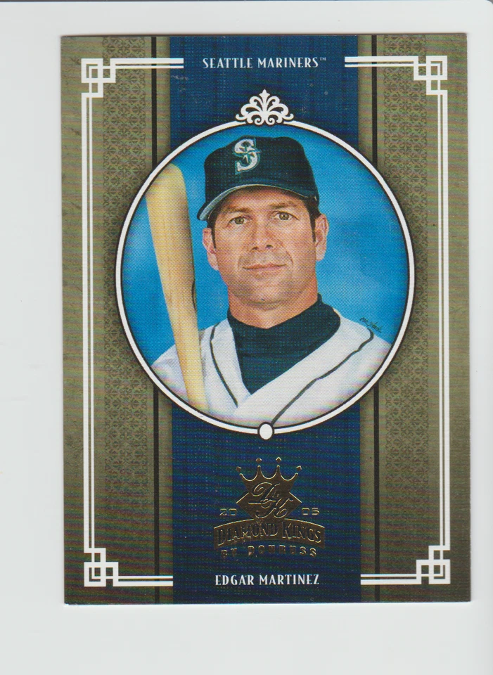 2005 Donruss Diamond Kings #201 Edgar Martinez card, Seattle Mariners HOF - Image 1 of 1