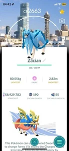 Pokémon Go | Shiny Zacian Osaka Background | Trade 1 Million Dust. - Picture 1 of 1