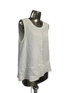 COTTON BROTHERS Womens Top T-Shirt Size XXL 20 White Vest NEW EU48 RRP £30* - Picture 1 of 13
