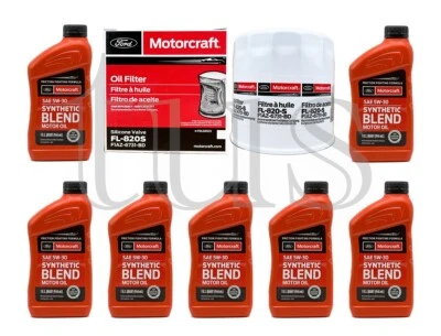 Kit de cambio de aceite Motorcraft 2016-2022 Ford F250 Super Duty 6,2 L V8 FL820S SAE5W30 Foto 1 de 2