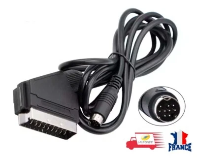 Câble vidéo RGB Scart pour Sega Mega Drive II (2) MD2 Genesis 2 Video Péritel