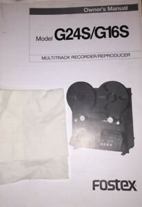FOSTEX G24S/G16S 24 TRACK 1/2'' REEL RECORDER MANUAL COPY
