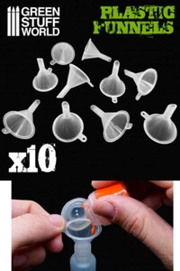 GSW Plastic Funnels (10pcs, each size: 4.1cm x 3.8cm, polypropylene) - Picture 1 of 1