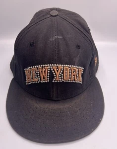 New York Knicks Hat New Era Hardwood Classics Fitted 7 NBA Basketball DIRTY - Picture 1 of 12