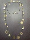 Silpada Sterling Silver 925 Pearl Of A Girl Disc Chain Necklace 36" N2197