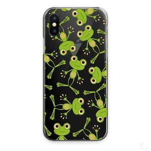 Green Frog Phone Case For Iphone 14/13/12/11/XR/Samsung S22/A32 Clear Hard Cover - Picture 1 of 8