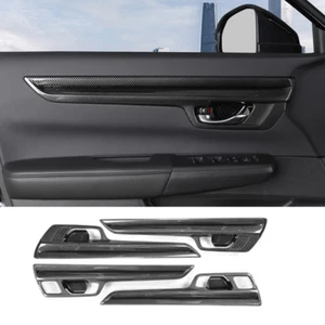 Carbon Fiber Interior Door Molding Strip Decor Trim For Honda CRV CR-V 2023 2024 - Picture 1 of 9