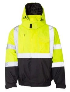 L Kishigo Economy Bomber Jacket, waterproof and insulated, safety jacket, warm - Picture 1 of 2