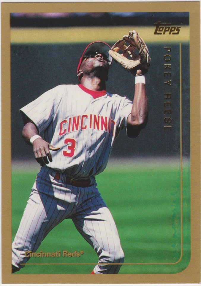 1999 Topps Pokey Reese #424 Cincinnati Reds Baseball - Image 1 of 1