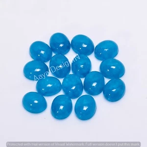 Natural Green Apatite Jade Oval Cabochon Jewelry Gemstone size 3X5MM TO 10X14MM - Picture 1 of 3