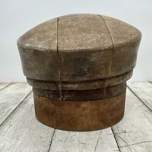Antique 5 Piece Puzzle Hat Block Wood Millinery Hat Mold Paramount F 1852 22 - Picture 1 of 16