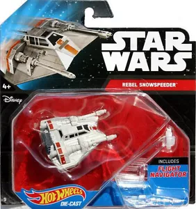 HOT WHEELS STAR WARS SERIE STARSHIP REBEL VEHÍCULO SNOWSPEEDER - Imagen 1 de 4