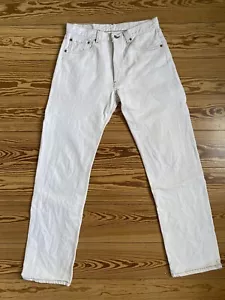 Vintage Levi's Jeans 501 Made in USA Levi Strauss W 32 L 32 White - Bild 1 von 13