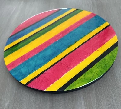 Bandeja giratoria de resina epoxi hecha a mano Wood Lazy Susan tamaño 12 pulgadas Foto 1 de 4