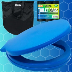 Portable Toilet Bucket Toilet Seat Set for Camping Boating Outdoor - Picture 1 of 7