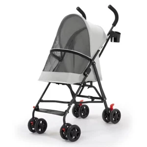Lightweight Foldable Pet Cart Dog Cat Trolley Umbrella Stroller Carrier - Picture 1 of 12