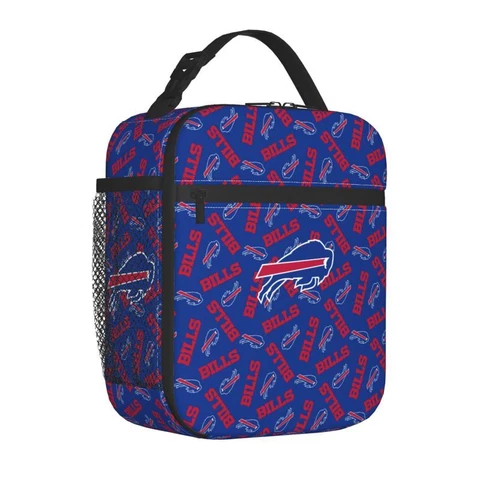 Buffalo Bills Portable Insulated Lunchbag Fresh-keeping Picnic Bags Print Cover