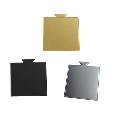 100 Fette Quadrate per Torte 3,3"x3,6" Tavolette per Cupcake per Compleanni (Colore Scelto) - Immagine 1 di 4