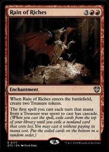 MTG Rain of Riches 177 - Outlaws Thunder Junction Rare Card M/NM - Picture 1 of 3