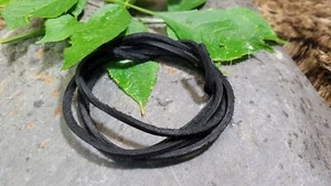 Lederband, Vierkantriemen, schwarz, 100 cm, Lederriemen, gute Qualität, Handmade - Bild 1 von 3