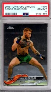 2018 Topps UFC Chrome CONOR MCGREGOR #100 "The Notorious" PSA 10 GEM MINT - Picture 1 of 1