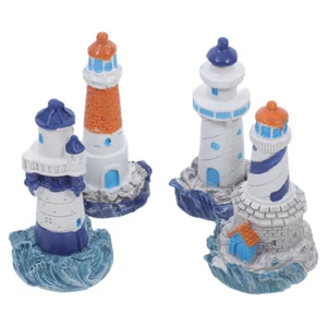 4 Pcs Küchenmatte Gepolstert Leuchtfeuer- Mini-Leuchttürme Mikro - Bild 1 von 12