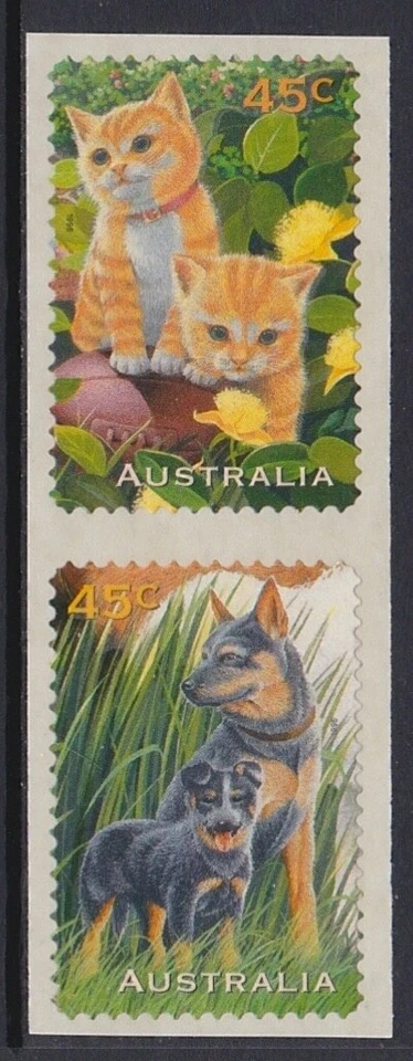 [OOS] Australia #SG1652-SG1653 MNH 1996 Blue Heeler Ginger Cat Canis Felis [1564 - Image 1 of 1