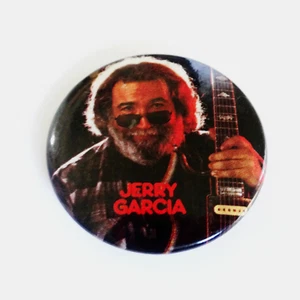 Pin Grateful Dead Vintage 1987 Jerry Garcia Tiger Guitarra Irwin GB Pinback Insignia - Imagen 1 de 7