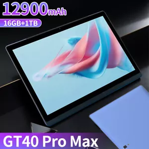 Tablets 14inch 16GB RAM 1TB ROM Dual SIM Tablet PC 5G WiFi Android13 Google Play - Picture 1 of 17