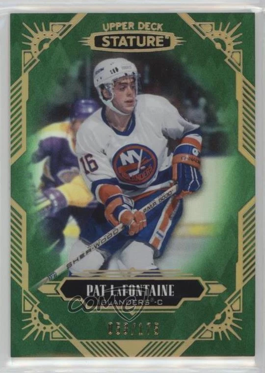 2020-21 Upper Deck Stature Green 53/175 Pat LaFontaine #77 HOF