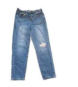 Cat & Jack Girls Distressed Blue Jeans Size 14 - Picture 1 of 3