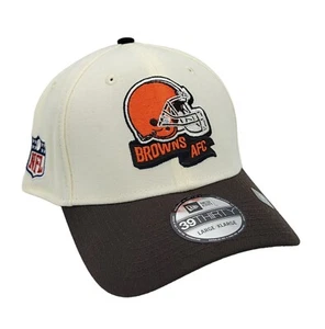 Cleveland Browns New Era Chrome Sideline 39THIRTY Stretch Fit L/XL Hat Cap NEW  - Picture 1 of 9