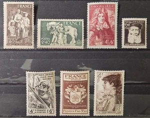 5487 - FRANCE - SCOTT# B159-B160, B173, B174, B178, B190, B191 - MNH - CAT $4.95 - Picture 1 of 1
