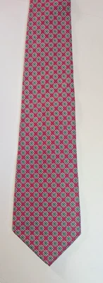 Corbata vintage POLO Ralph Lauren para hombre roja, azul, verde hecha a mano 100 % seda EE. UU. Foto 1 de 4