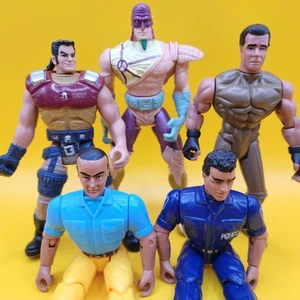 5 Mixed Lot Action Figures Mummies Alive GI Joe Police 5-6" - Picture 1 of 3