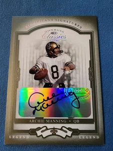 2004 Donruss Playoff Archie Manning- SIGNIFICANT SIGNATURES /75 - Picture 1 of 17