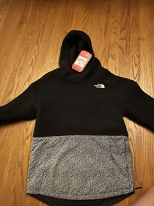 NWT NorthFace Fleece Pullover | Black | M 8/10yrs | Pockets - Picture 1 of 5
