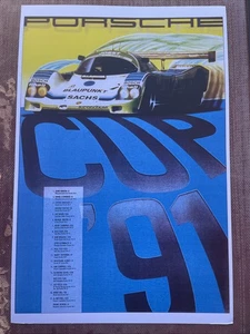 PORSCHE CUP 91 WINNERS POSTER John Winter - Picture 1 of 5
