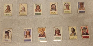 LOT OF 12 ORIGINAL 1949 TOPPS X-RAY ROUND UP MINI TRADING CARDS POOR-FAIR-GOOD - Bild 1 von 2