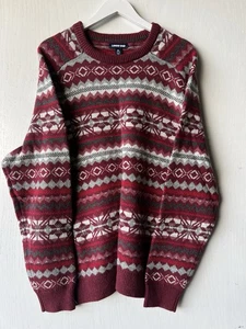 Lands' End Pullover Gr. XL 46-48 Herren Fair Isle Baumwolle Poly Wollmischung Strick - Bild 1 von 6