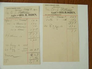 Bridgeton New Jersey NJ 1900 Ogden's Grocery Store Laurel and Washington St - Picture 1 of 1