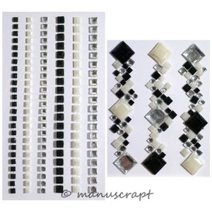 Pegatina de obras de arte Artoz, clúster combo, angular, negra, perla, transparente - Imagen 1 de 1
